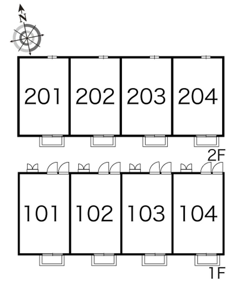 レオパレスさくら 間取配置図