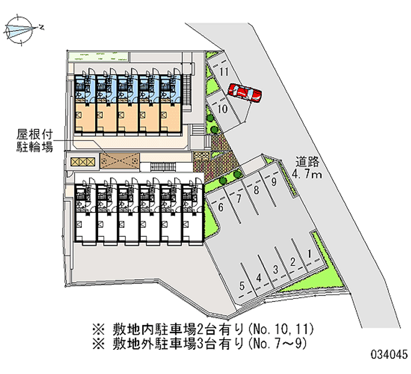 34045 Monthly parking lot