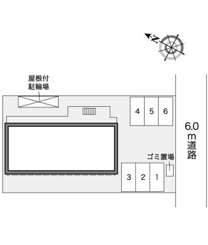 レオパレス春日 配置図