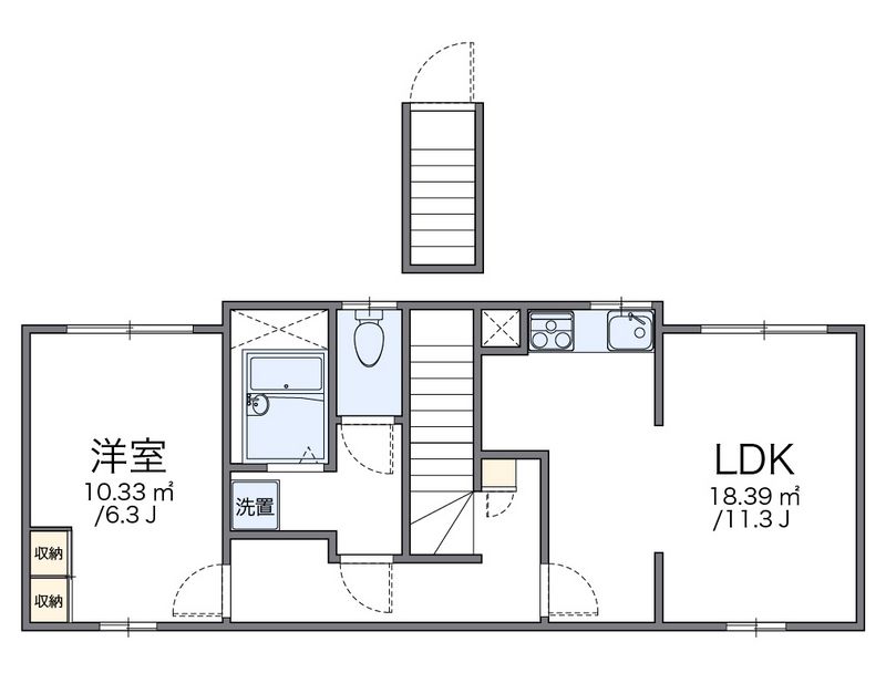 leopalace East Asakawa 户型图