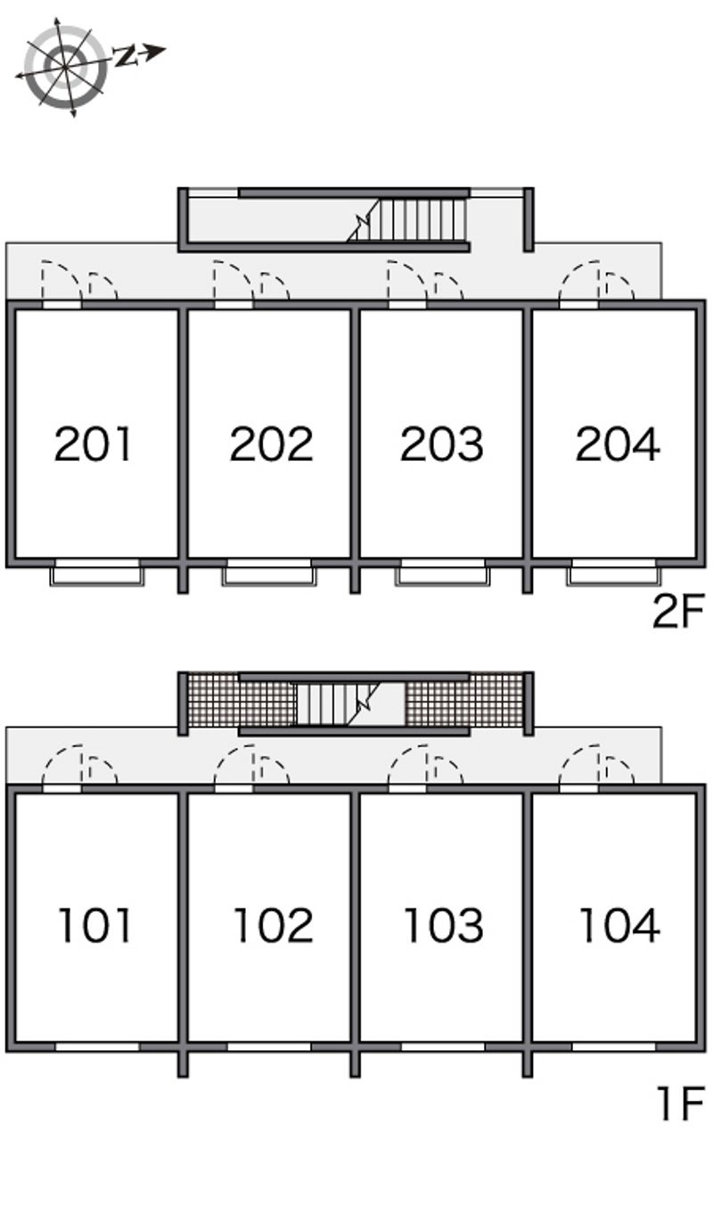 レオパレスニ中前一 間取配置図