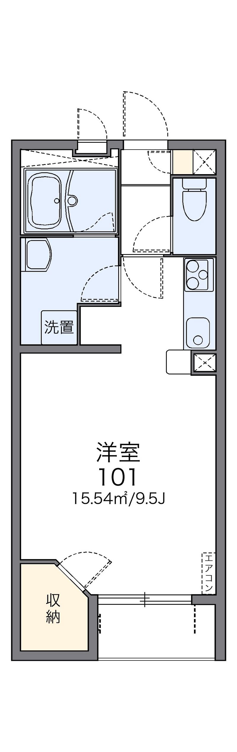 レオネクスト丹比多治井荘 間取図