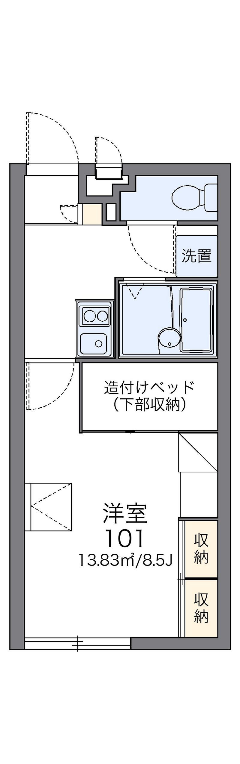 レオパレスはいさい 間取図