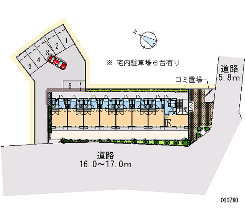 レオパレスラフォーレⅢ 月極駐車場