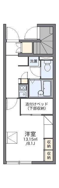 レオパレスタンディー 間取り図