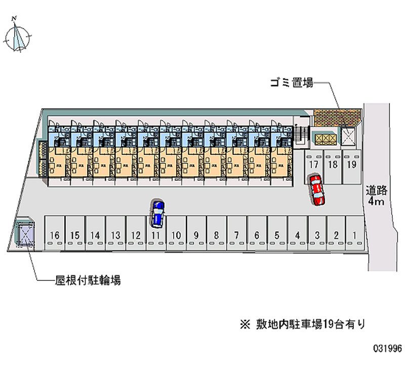 レオパレス牛島本町 月極駐車場