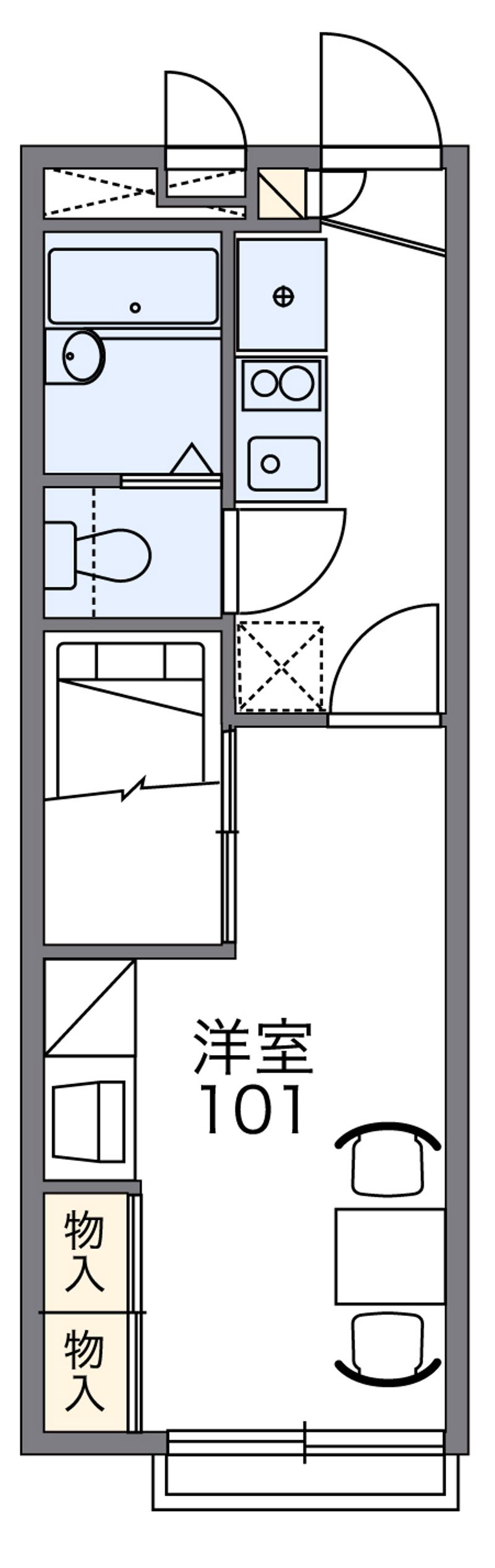 レオパレスＯＳＡＫＡ 間取図