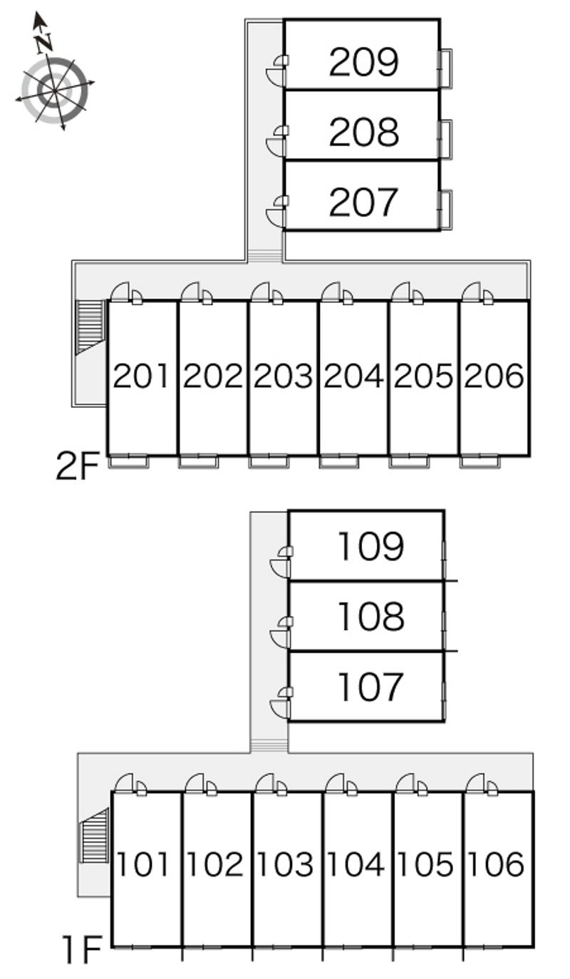 レオパレスＣＯＭＥ　ＴＲＵＥ 間取配置図