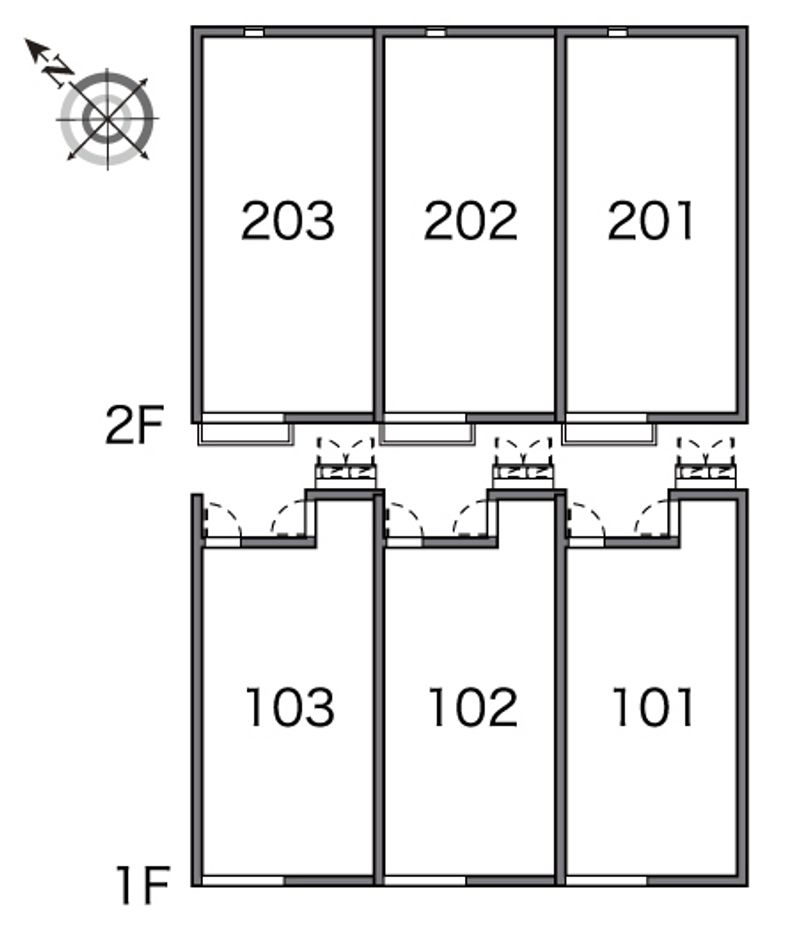 レオネクストプロシードⅡ 間取配置図