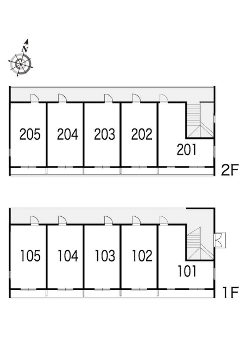 レオパレスＬｕｃｅⅠ 間取り配置図