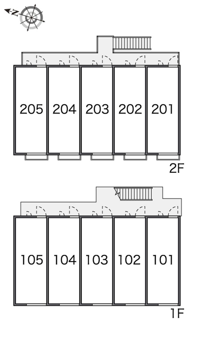 レオパレスハマメリス 間取り配置図