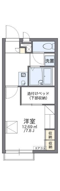 レオパレスグリーンタイズ 間取り図