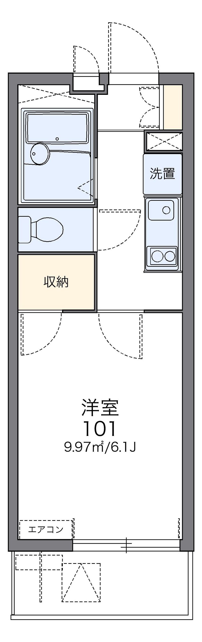 レオパレスソレイユ 間取図