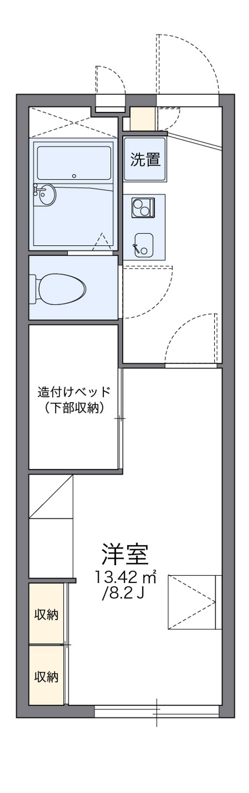 レオパレスＤＲＥＡＭ　Ｂ 間取図