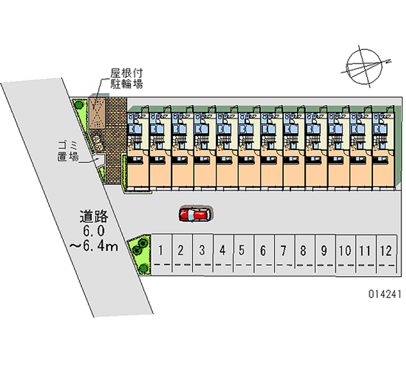 レオパレス九伝 月極駐車場