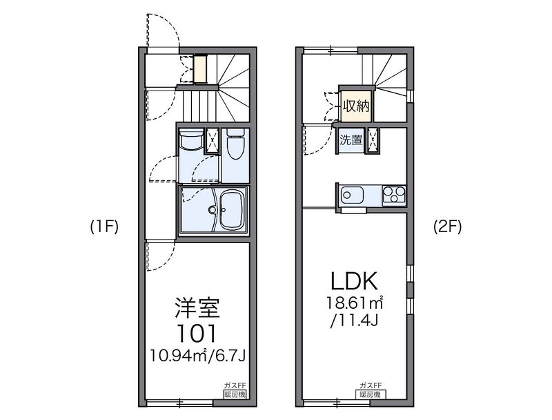 レオネクストブルーブランシェ 間取図