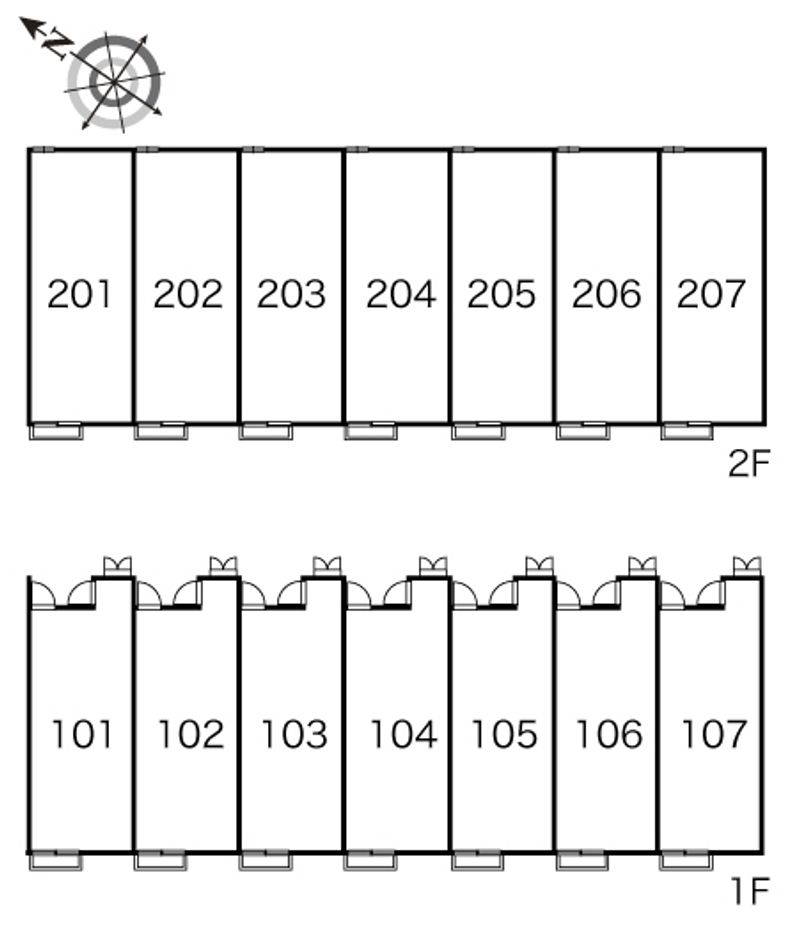 レオパレスリミエール 間取配置図
