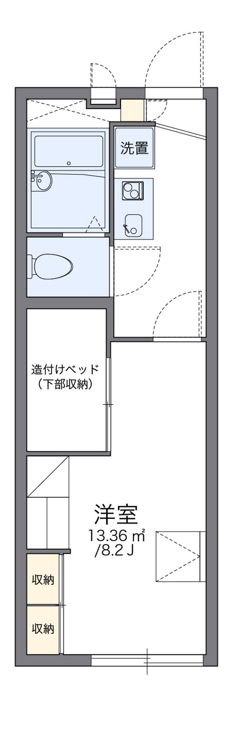 レオパレス葵 間取図