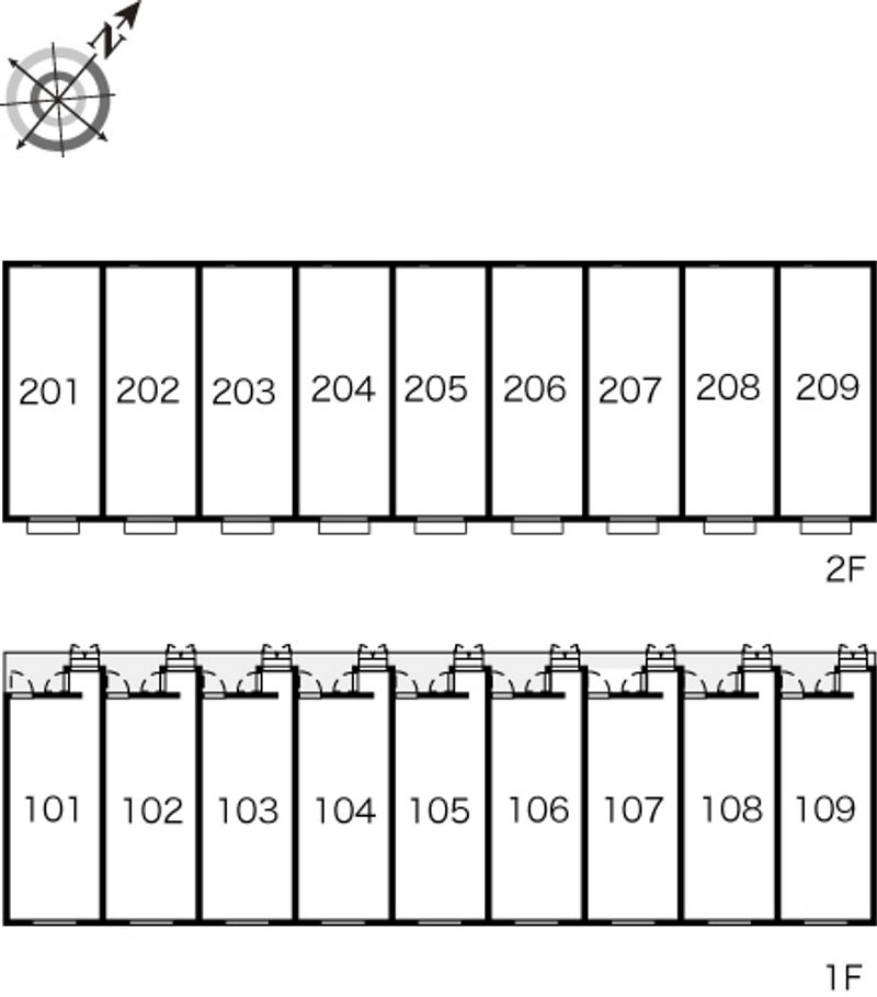 レオネクストＧメゾネット 間取配置図