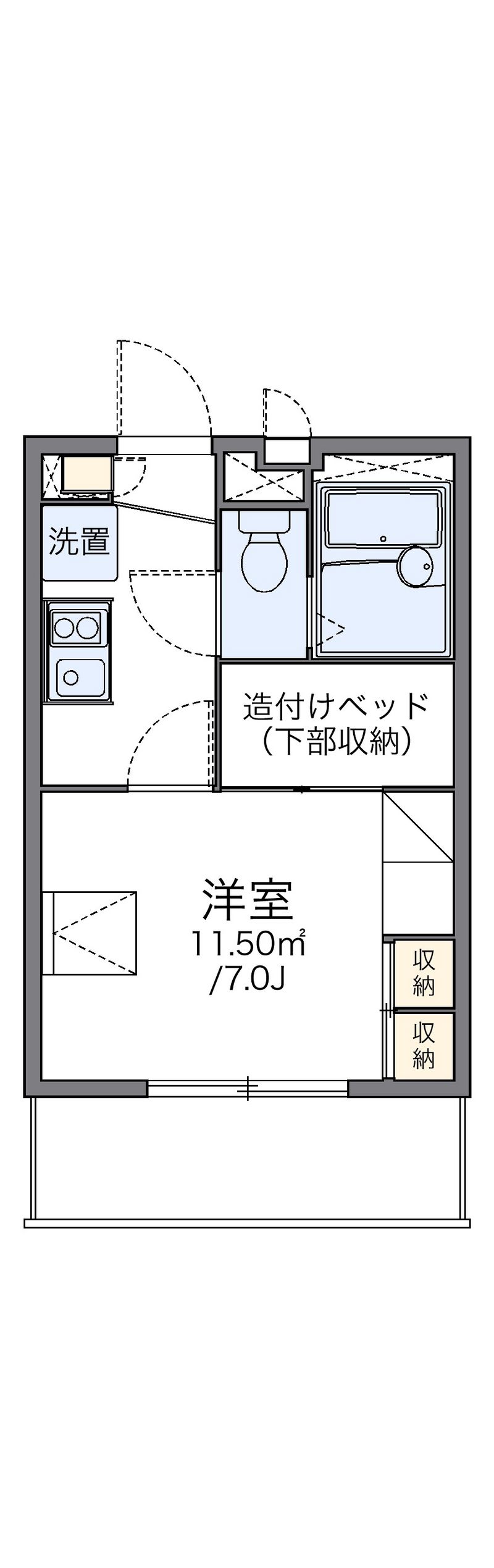 レオパレスおもひで 間取図