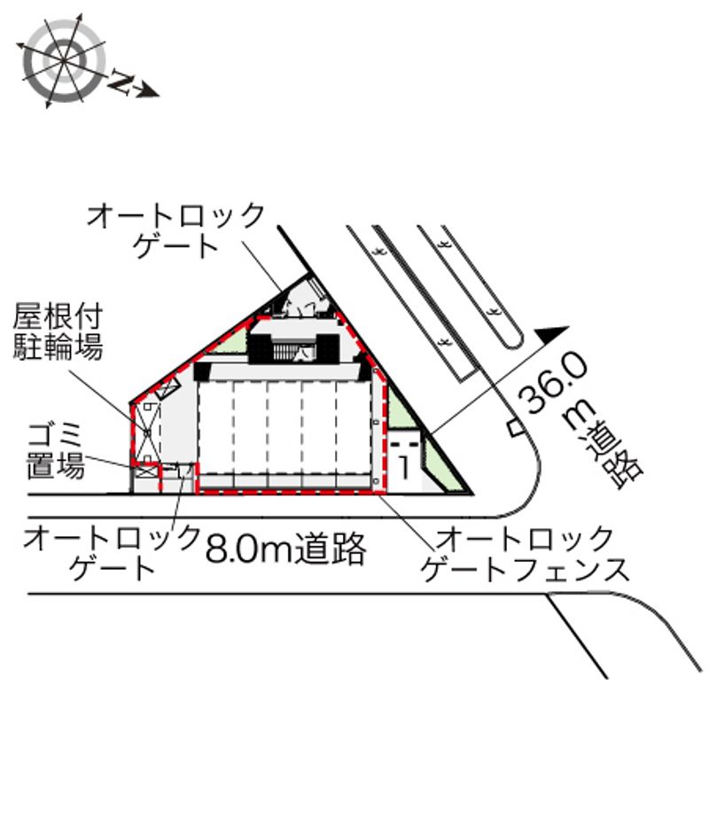 レオパレスＡＺＵＭＡ 配置図
