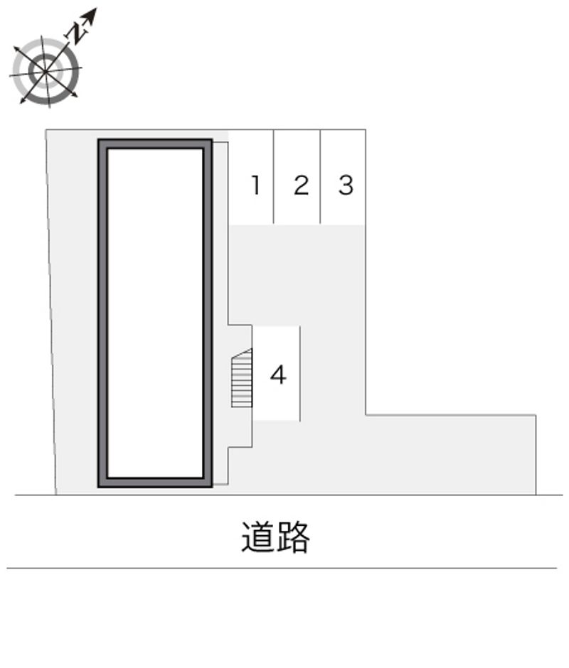 レオパレス向が丘 配置図