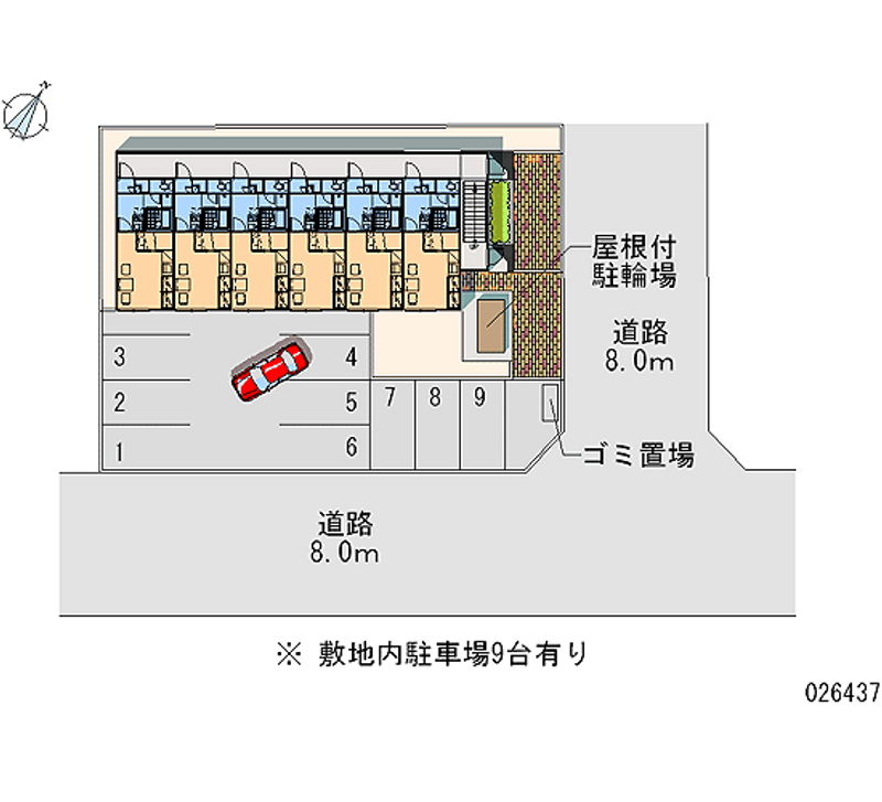 レオパレスエスペランサ 月極駐車場