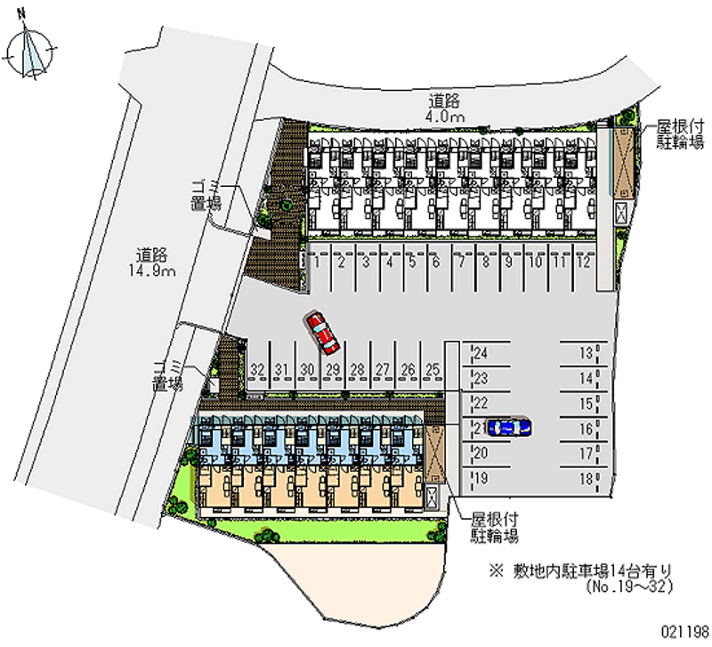 レオパレス屋形Ⅰ 月極駐車場