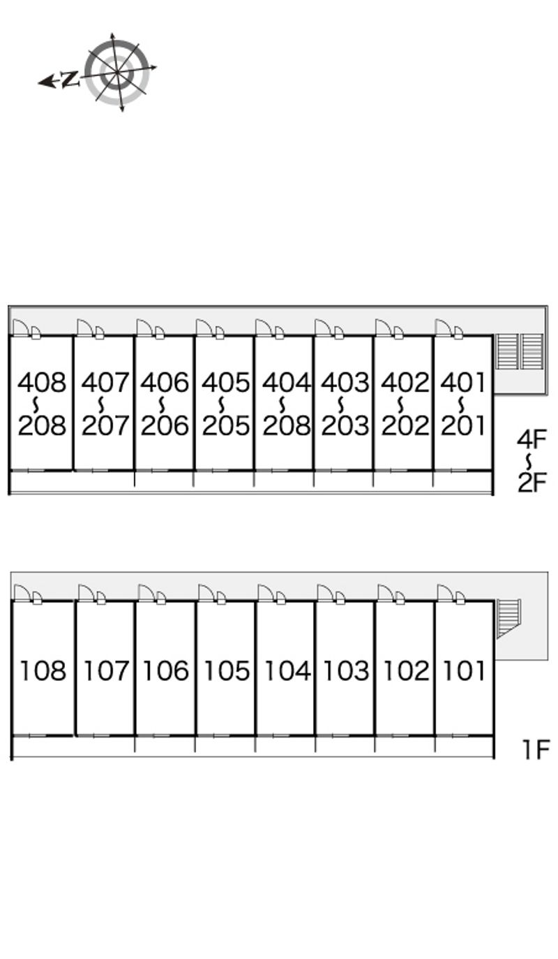 レオパレスＣＡＳＡみのまーじゅ 間取配置図
