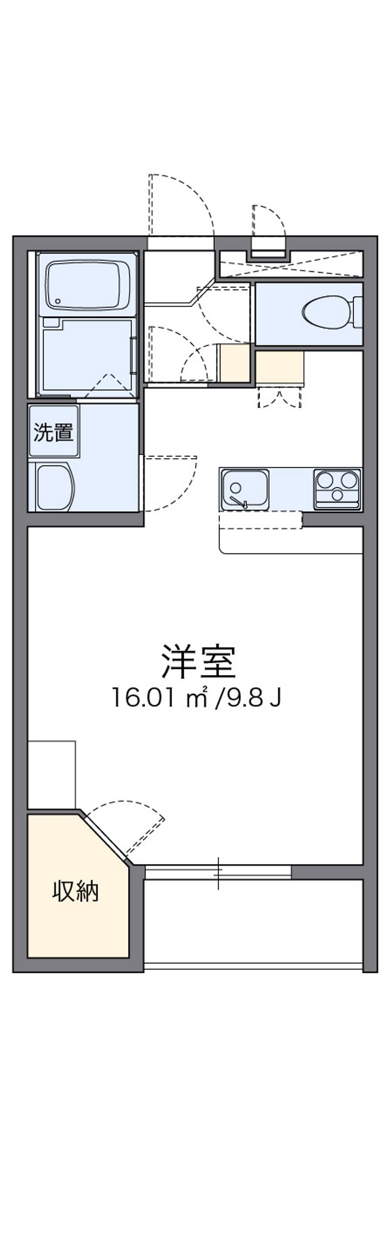 レオパレスエメラルドストーン 間取図