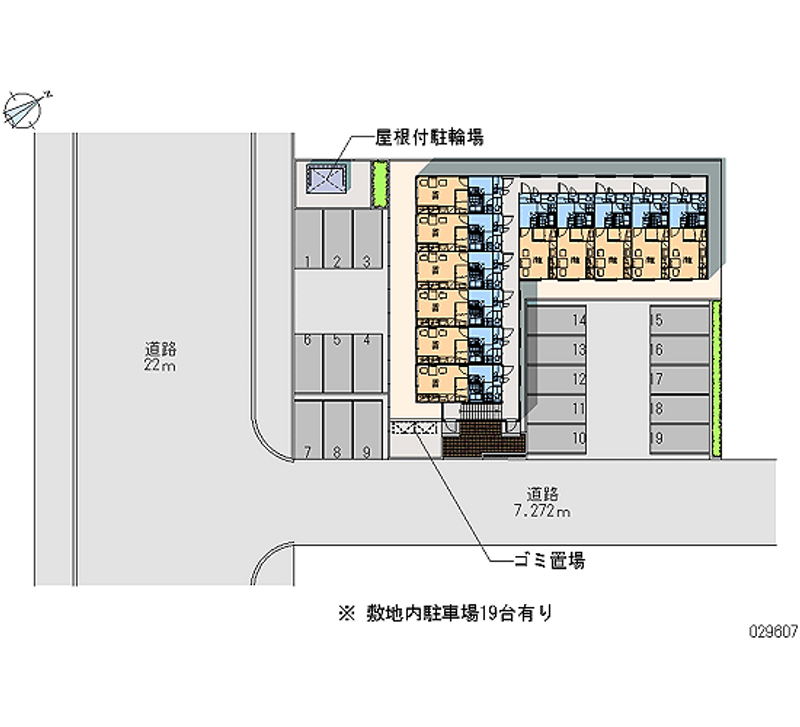 レオパレスプレミール 月極駐車場