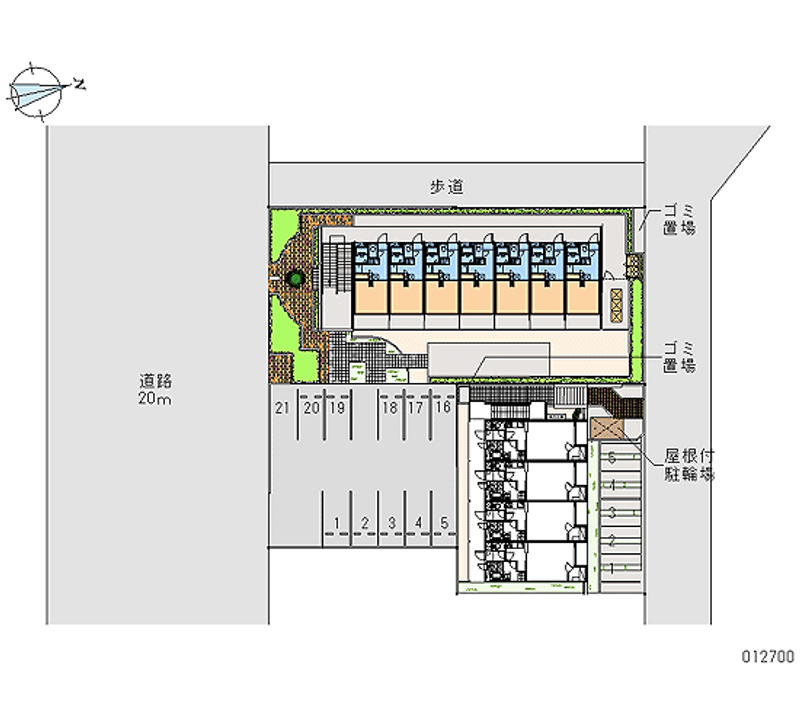 レオパレスＥＡＳＴ　ＦＩＥＬＤ　精華 月極駐車場