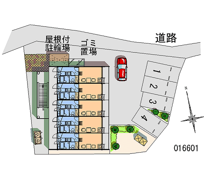 レオパレス高砂 月極駐車場