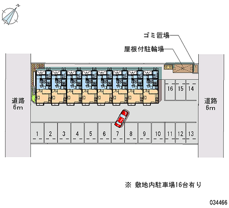 レオパレス坂西 月極駐車場