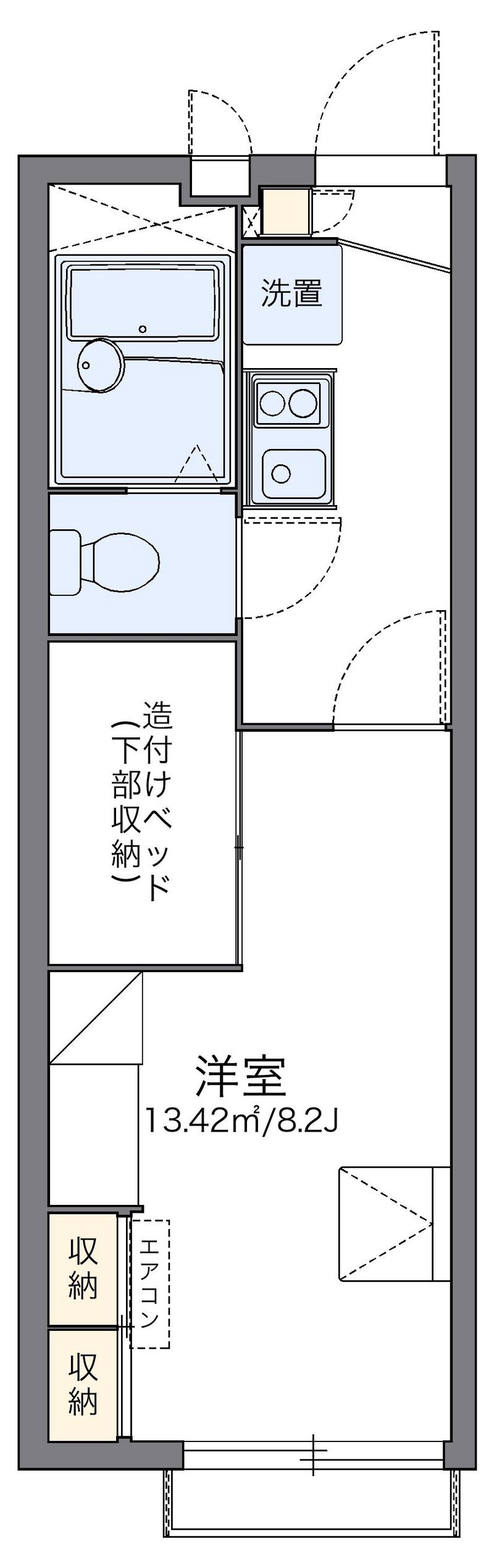 レオパレスエクレール　Ⅱ 間取図
