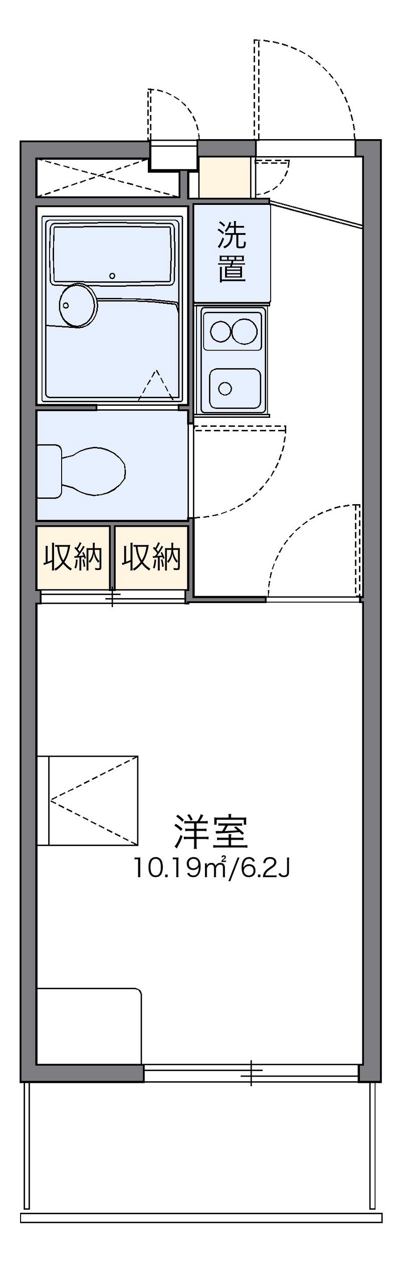 レオパレス桂 間取図
