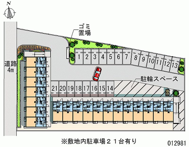 12981 Monthly parking lot