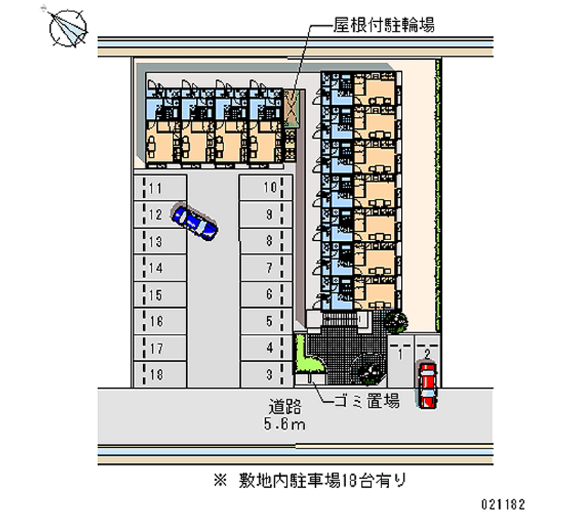 21182 Monthly parking lot