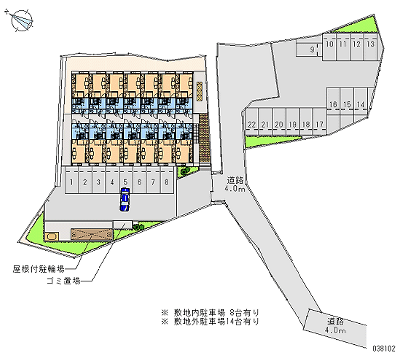 38102 Monthly parking lot