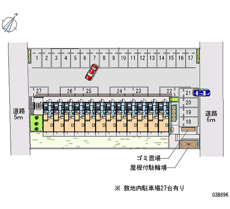 レオパレスフェアリー 月極駐車場