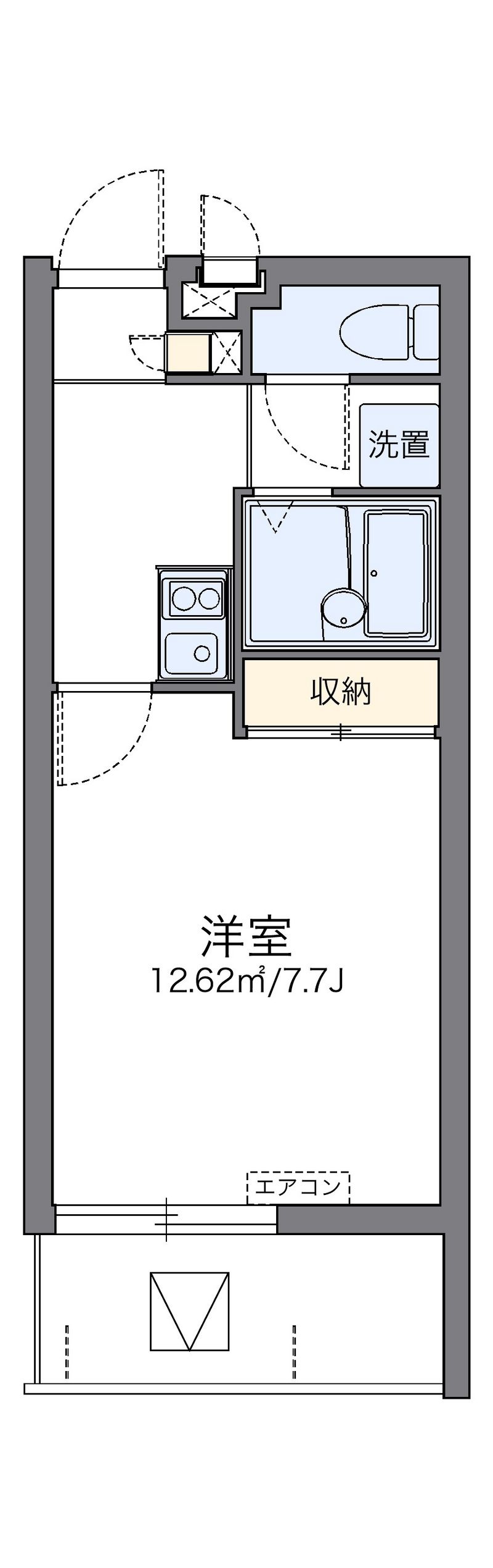 レオパレス松尾公園前 間取図