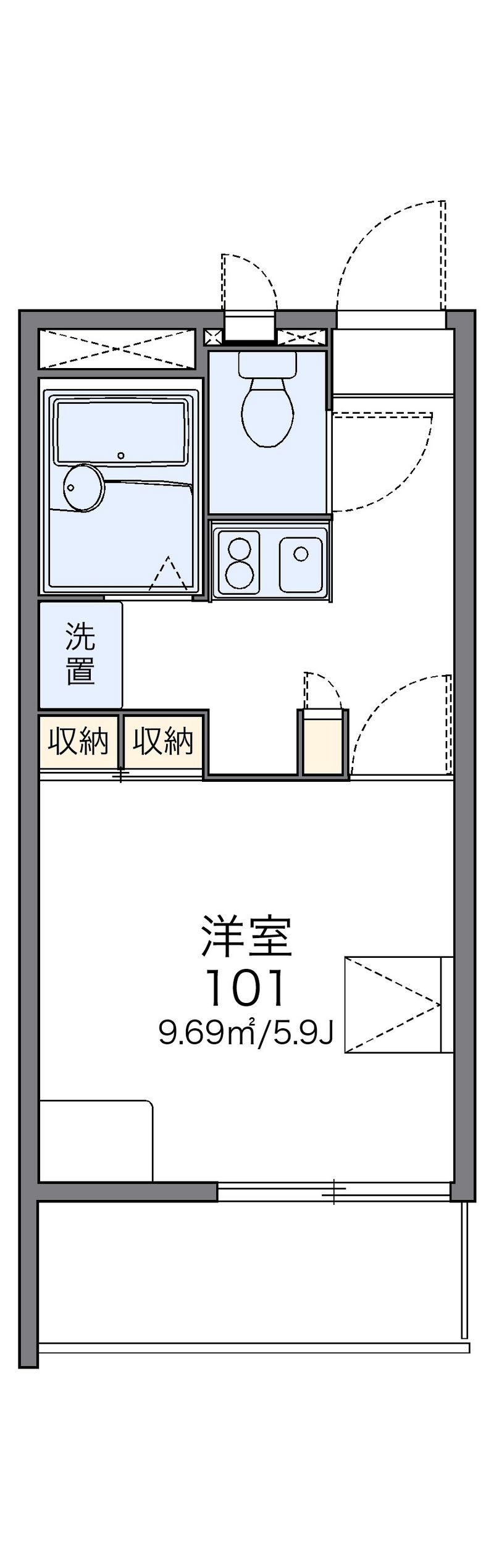 レオパレスＩＳＥＹＡ 間取図
