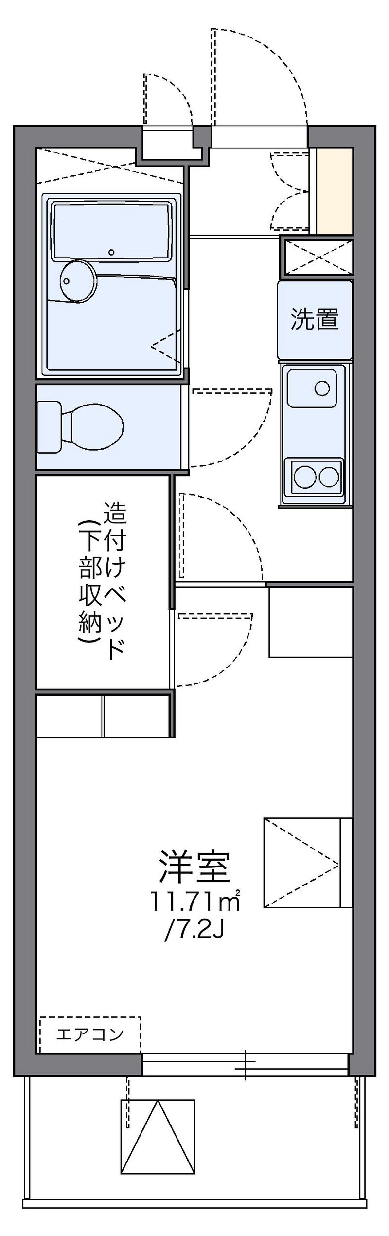 レオパレスルチェンテ 間取図