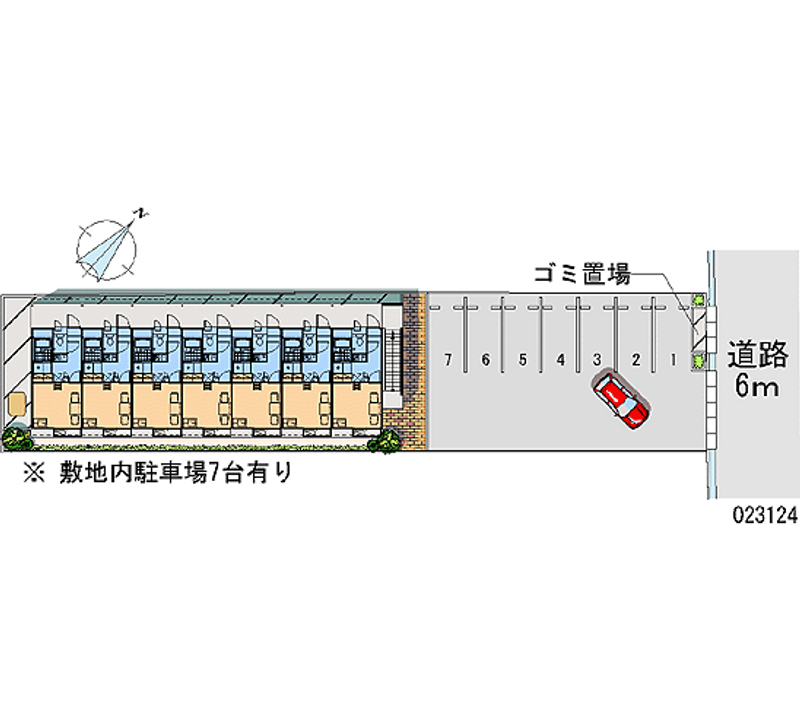 レオパレス松浜 月極駐車場