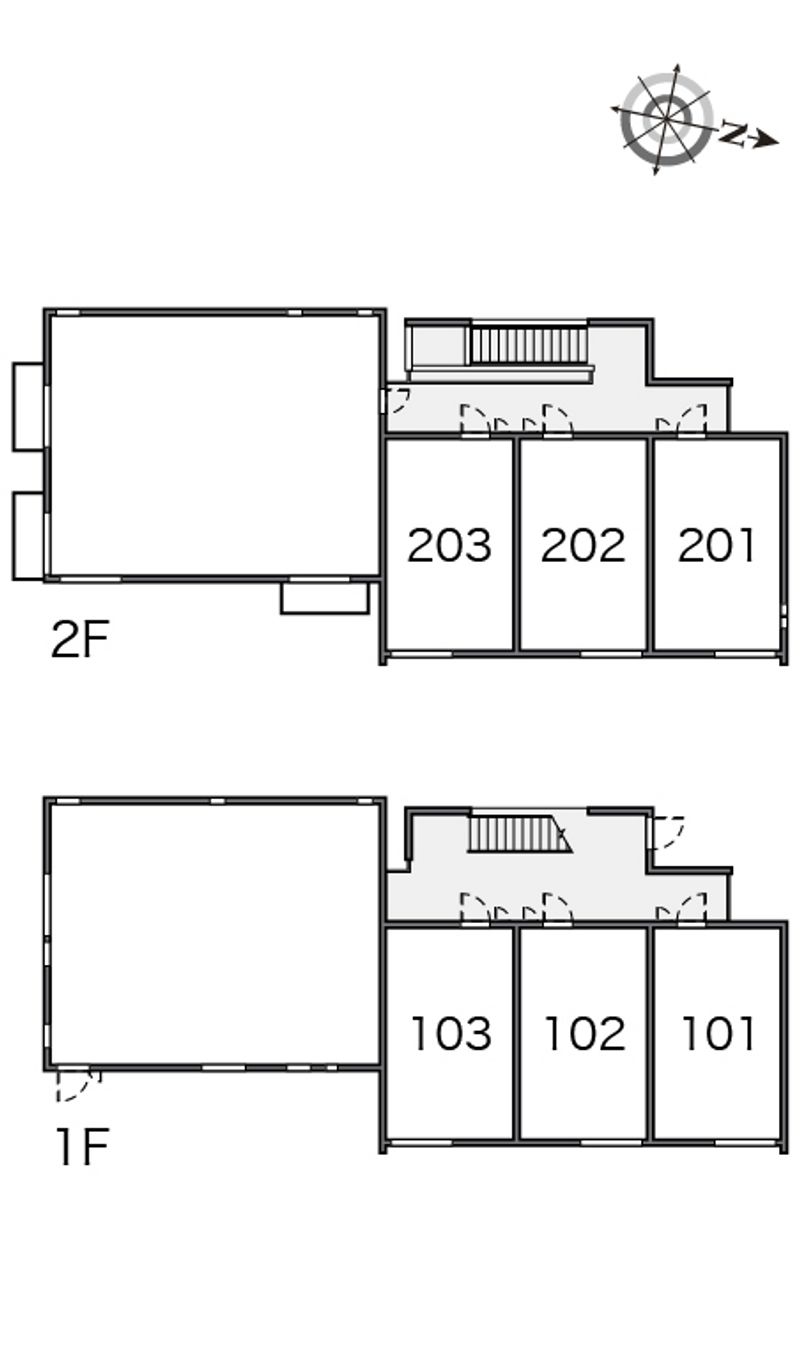 クレイノｋｅｙａｋｉⅢ 間取配置図