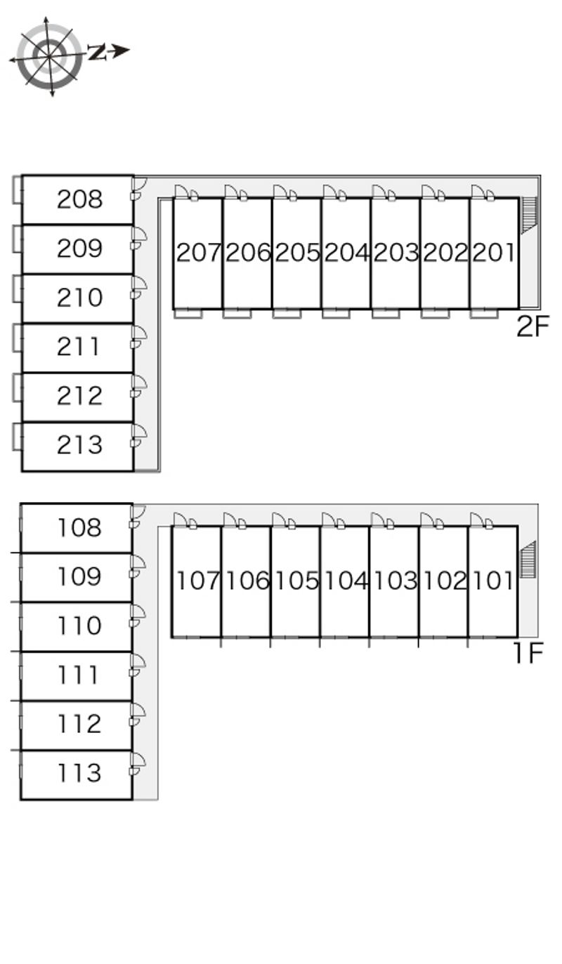 レオパレスインターハイツ 間取配置図