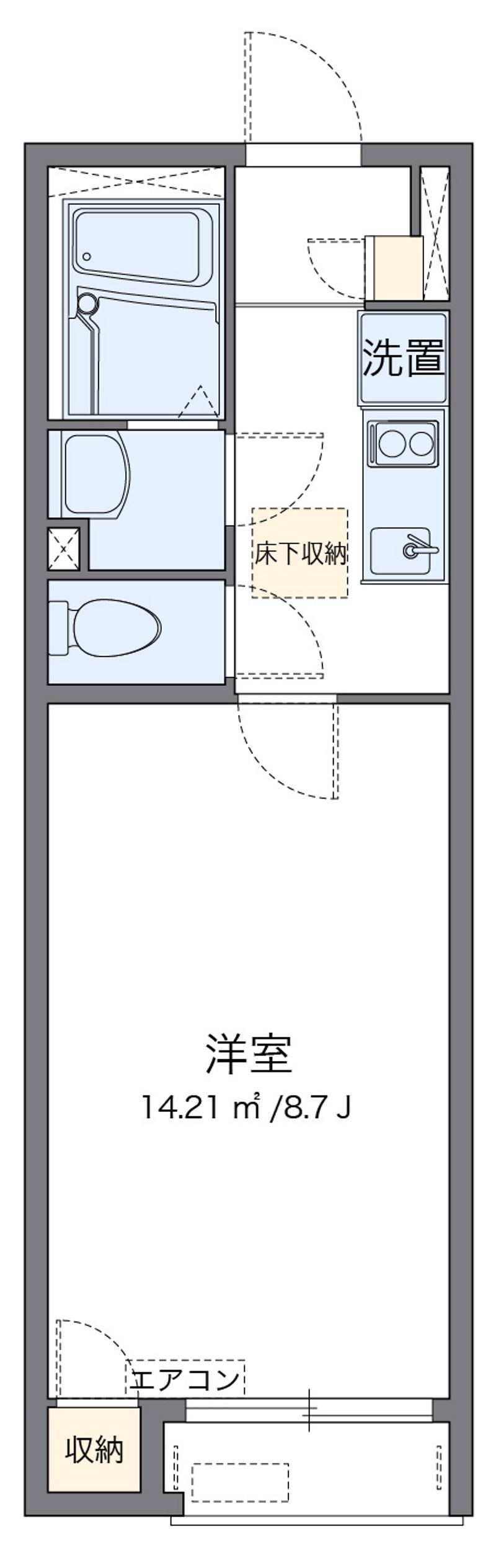レオネクストｓｔａｇｅⅡ 間取図