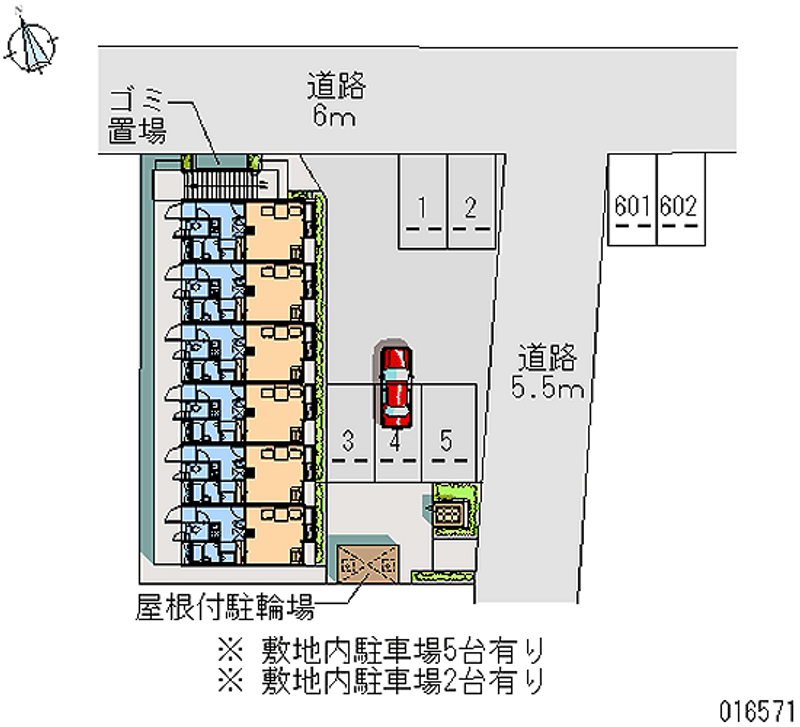 レオパレスフレッシュ汐垂 月極駐車場