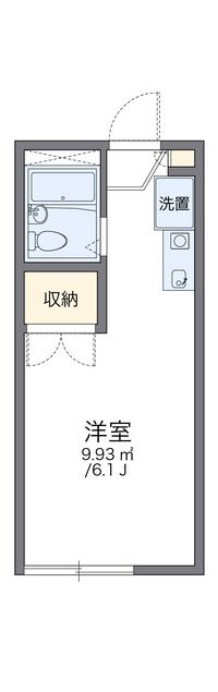 レオパレスドルフィン 間取り図