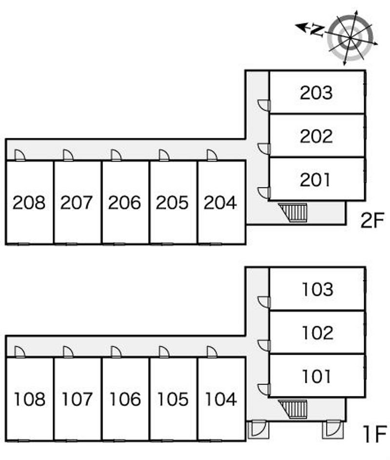 レオパレススカイミュー 間取配置図